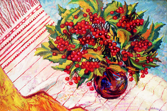 «Святковий натюрморт». 2009. Картон, олія